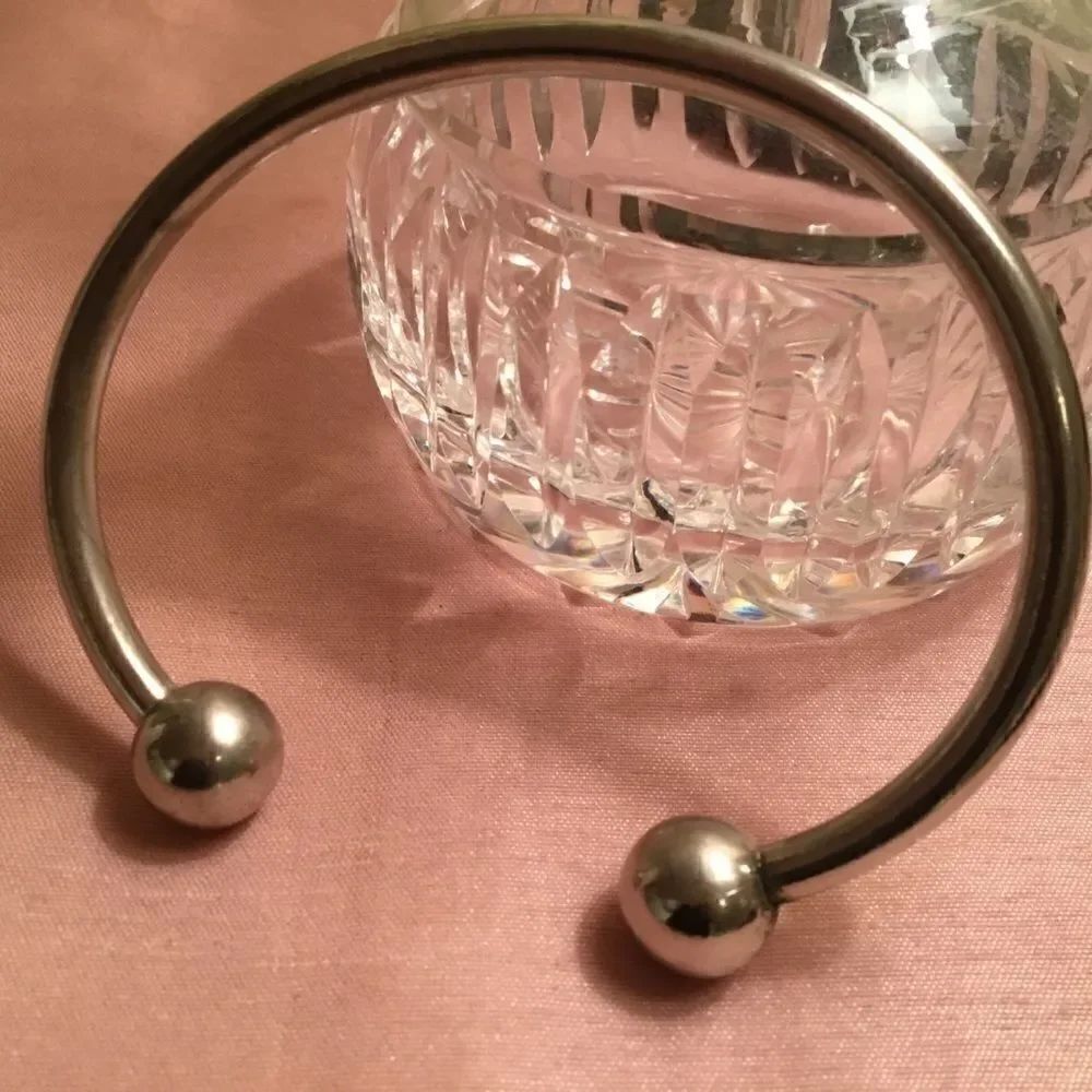 Sleek Silvertone Bangle Bracelet